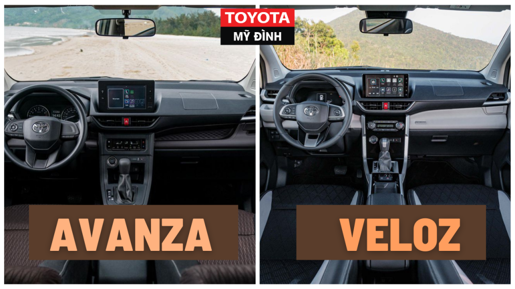 so sánh nội thất ghế lái xe Avanza Premio và Veloz Cross 2023