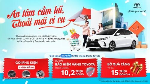 ưu đãi khi mua xe Vios tại Toyota Mỹ Đình tháng 9 năm 2022