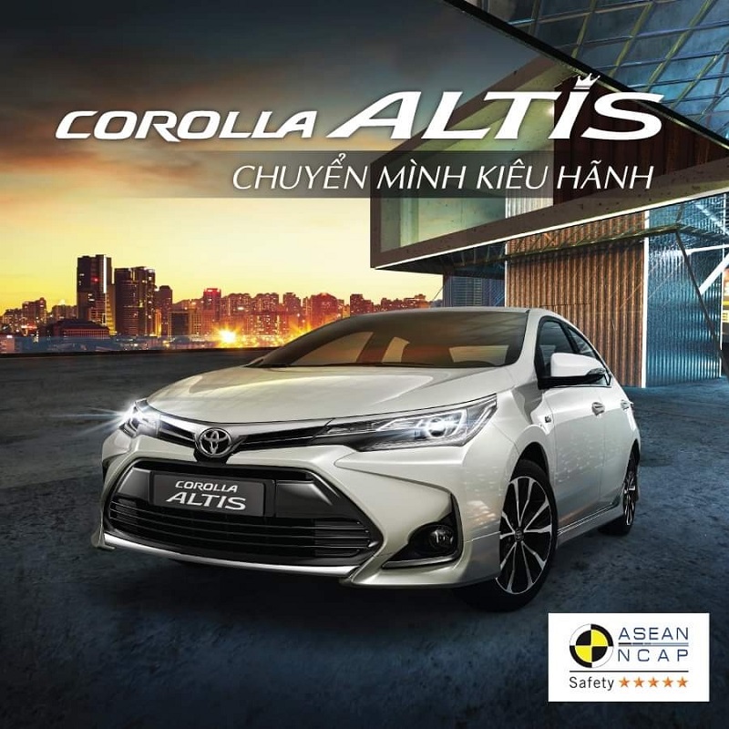mẫu xe Toyota phổ biến hạng C Corolla Altis